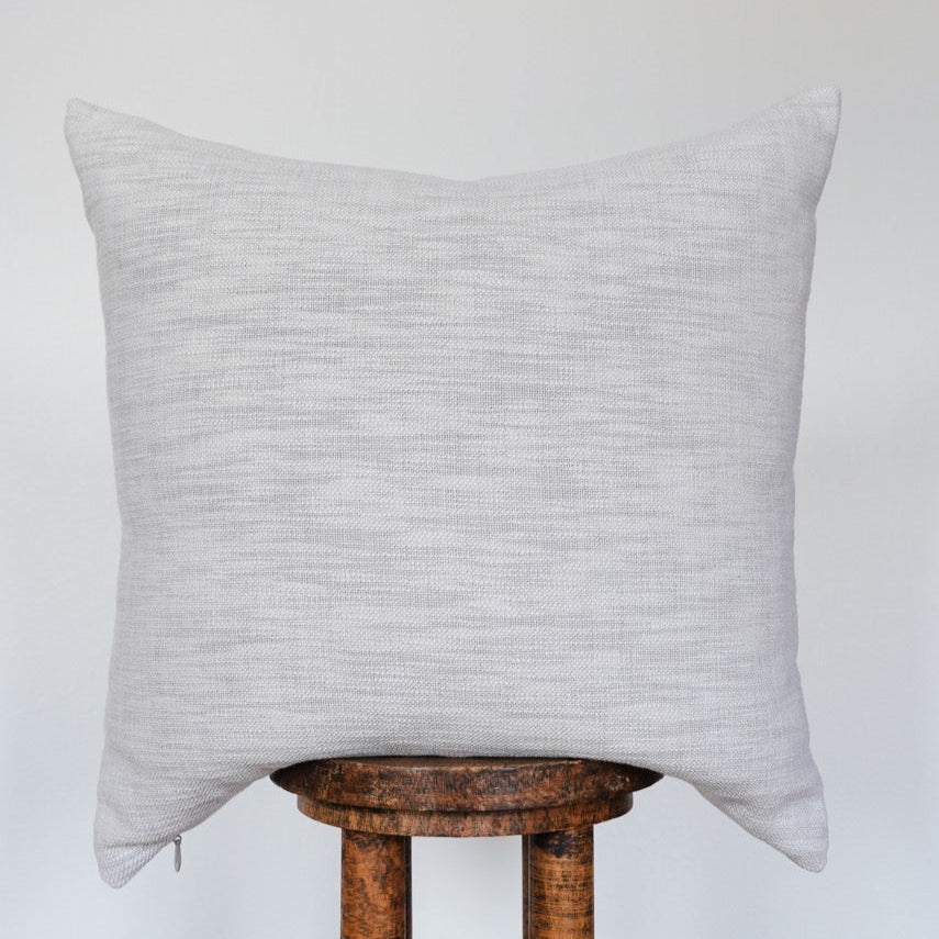 Grey Linen with Woven Striations Pillow 26x26