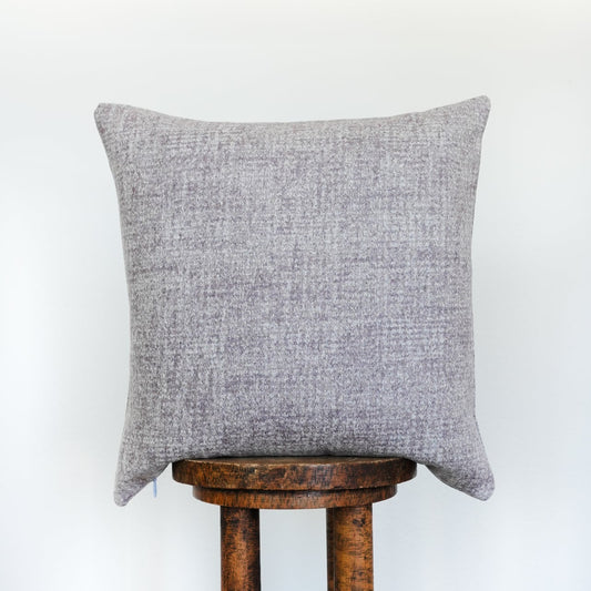 Lavender Purple Speckled Wool Pillow 20x20