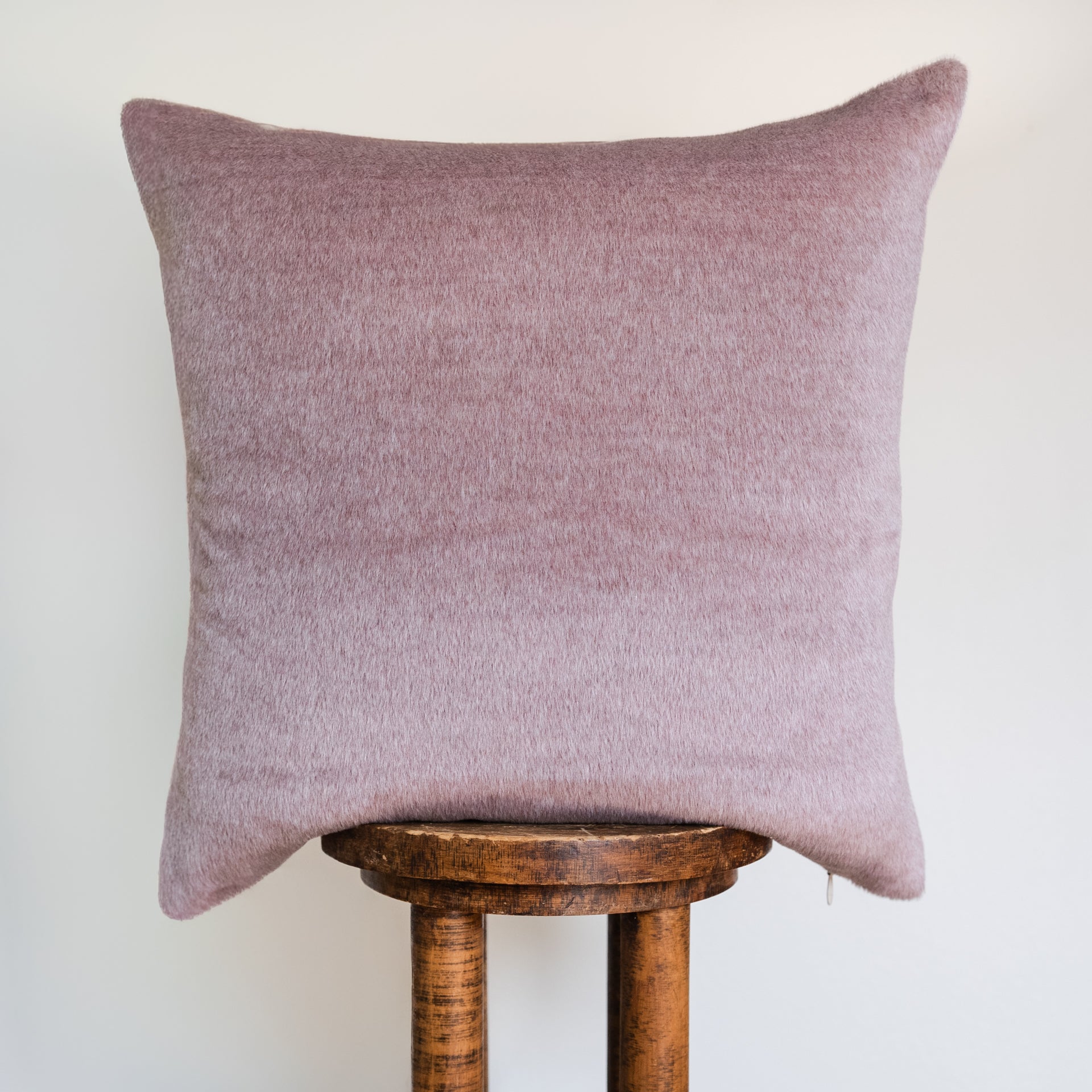 Lavender Long Wool Alpaca Pillow 22x22