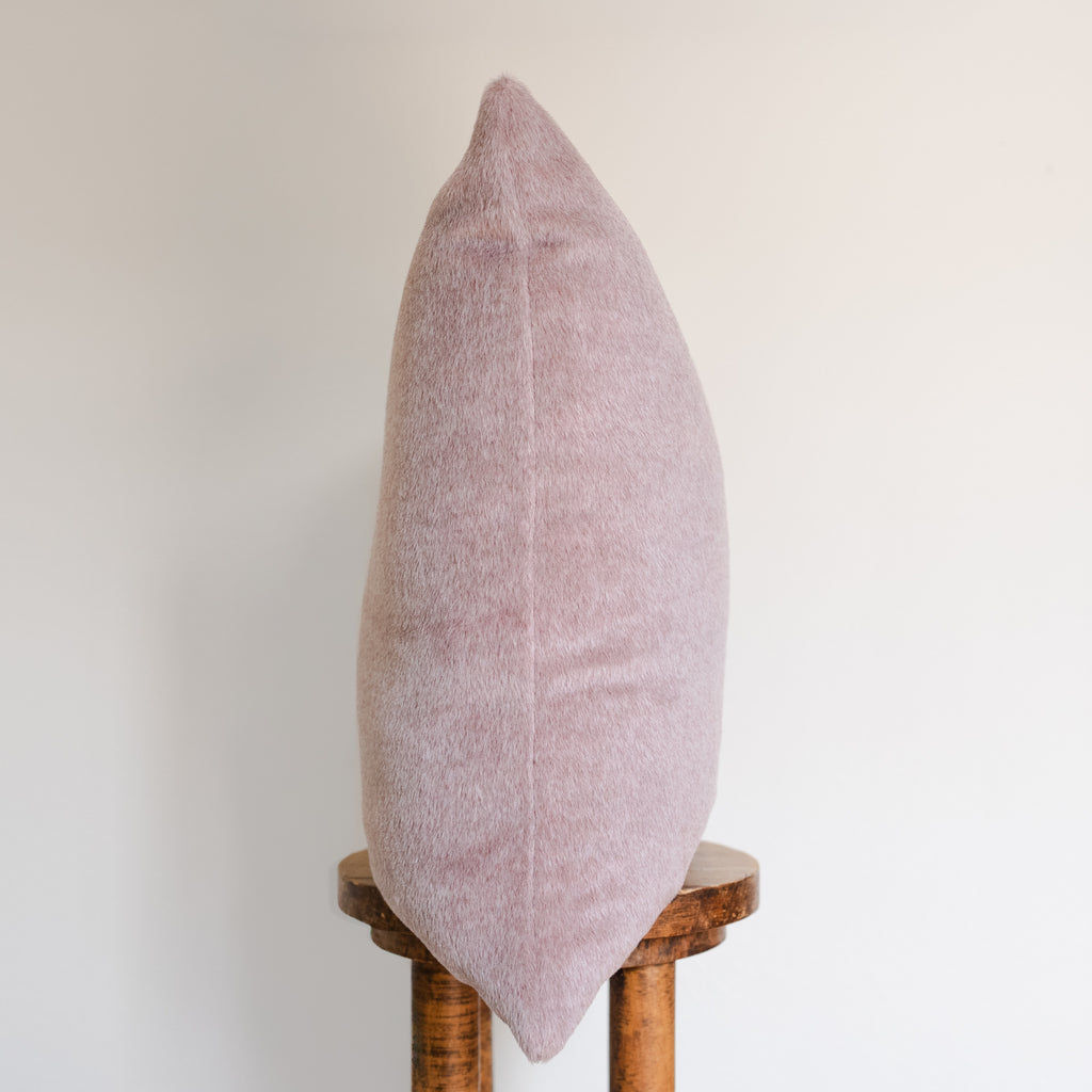 Lavender Long Wool Alpaca Pillow 22x22