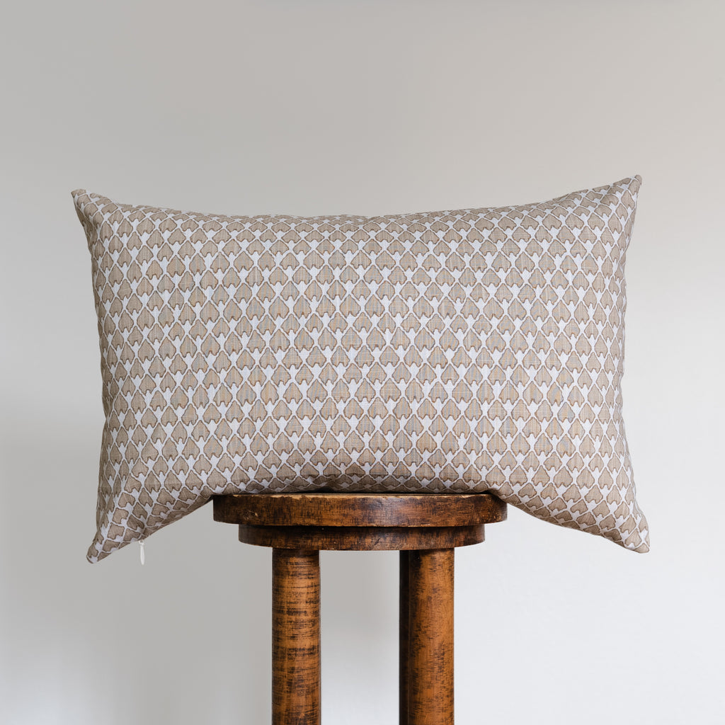 Camel Arrowhead Print Lumbar Pillow 16x24