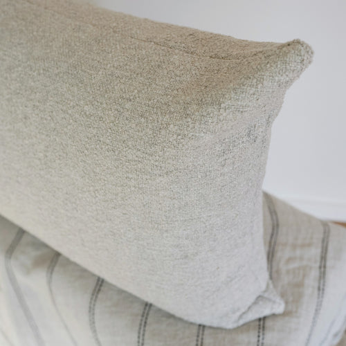 Heathered Grey Nubby Boucle Dutch Euro Set of 2 - 26x36