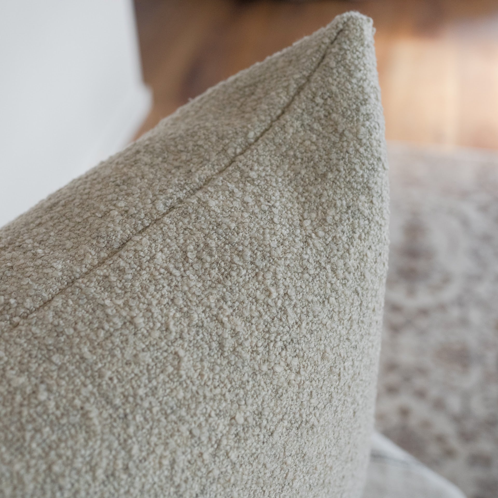 Heathered Grey Nubby Boucle Dutch Euro Set of 2 - 26x36