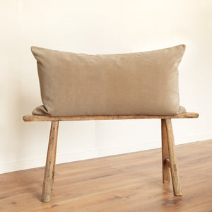 Beige Velvet with Channeling 20x36