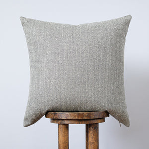 Beige & Grey Wool Pillow 22x22