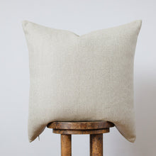 Load image into Gallery viewer, Cream &amp; Brown Wool Pillow 22x22
