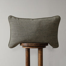 Load image into Gallery viewer, Forest Green Linen with Colored Flecks and Welt Lumbar 14x22
