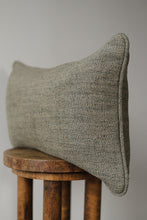 Load image into Gallery viewer, Forest Green Linen with Colored Flecks and Welt Lumbar 14x22
