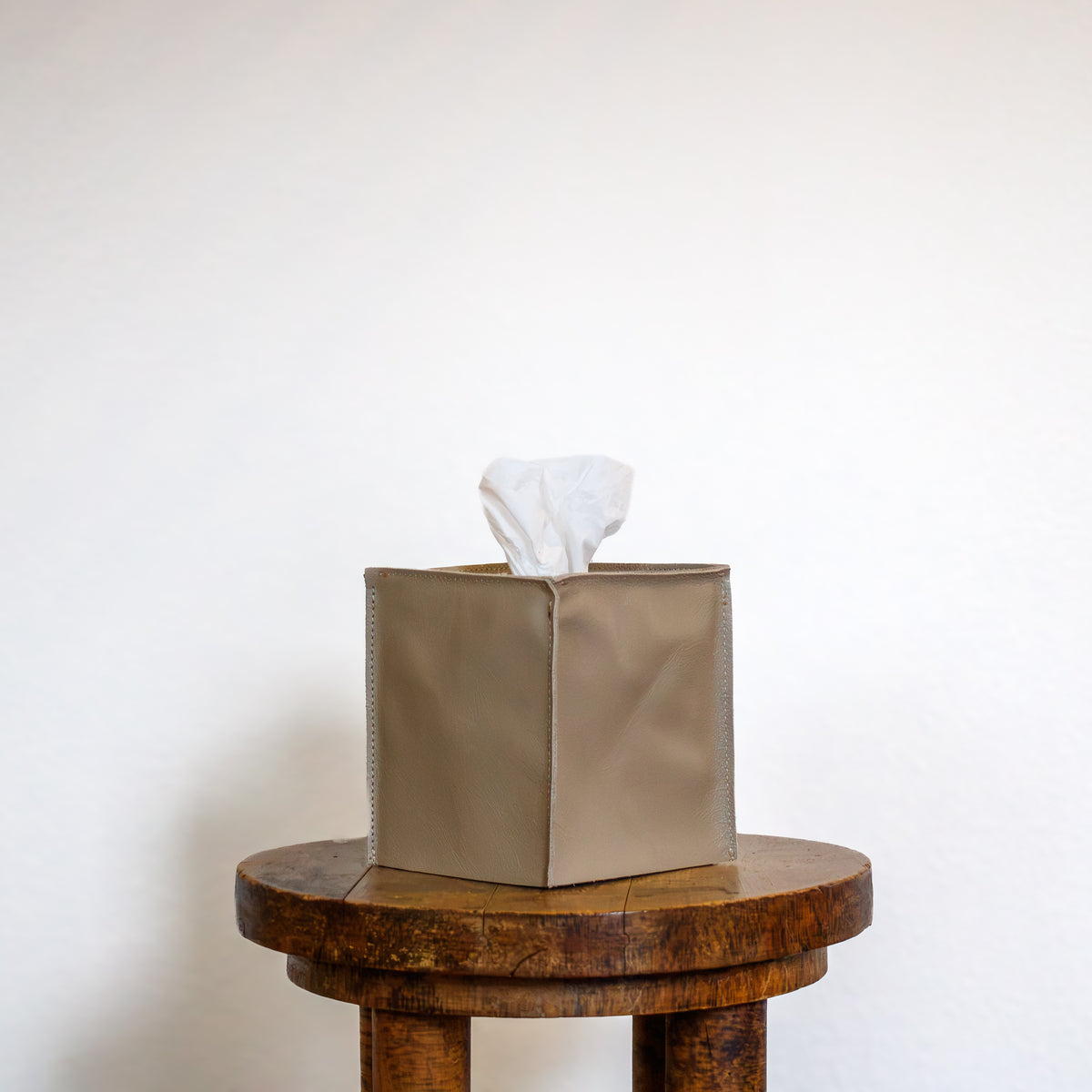 Sand Dune Leather Single Tissue Box Cover