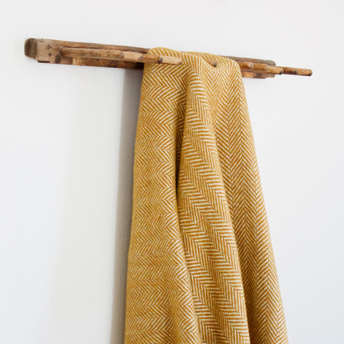 Herringbone with Cashmere Throw