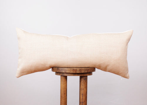 "Berries & Cream" Woven Lumbar Pillow 14x32