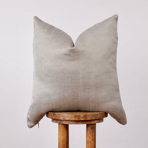 Silver Silk Decorative Pillow 22x22