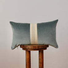 Load image into Gallery viewer, Peacock Teal Velvet with Decorative Trim Accent Pillow 12x20
