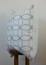 Load image into Gallery viewer, White Euro Decorative Pillow with Circles 26x26
