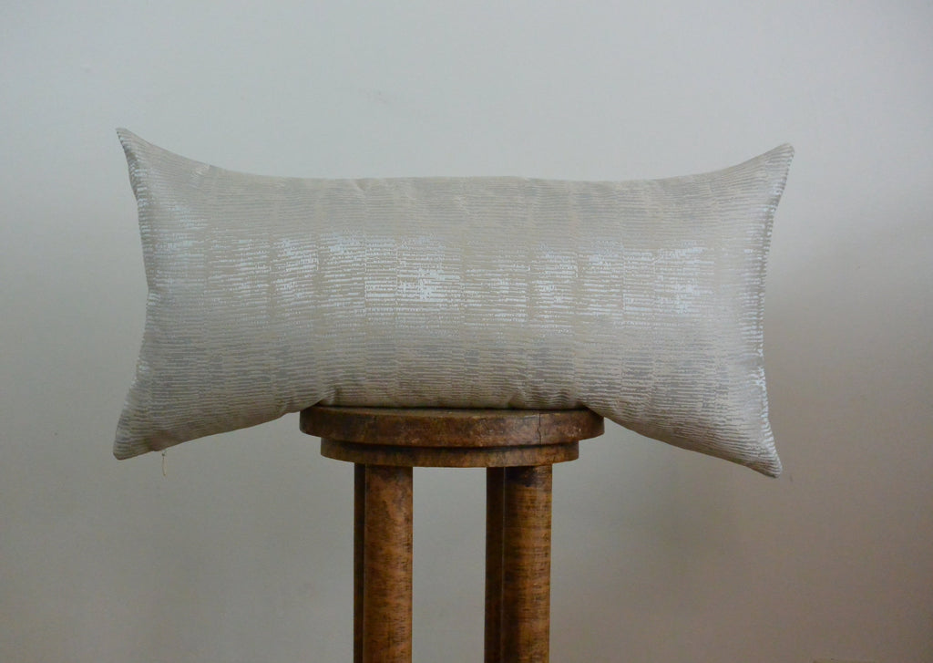 Silver Strands Decorative Lumbar Pillow 14x28