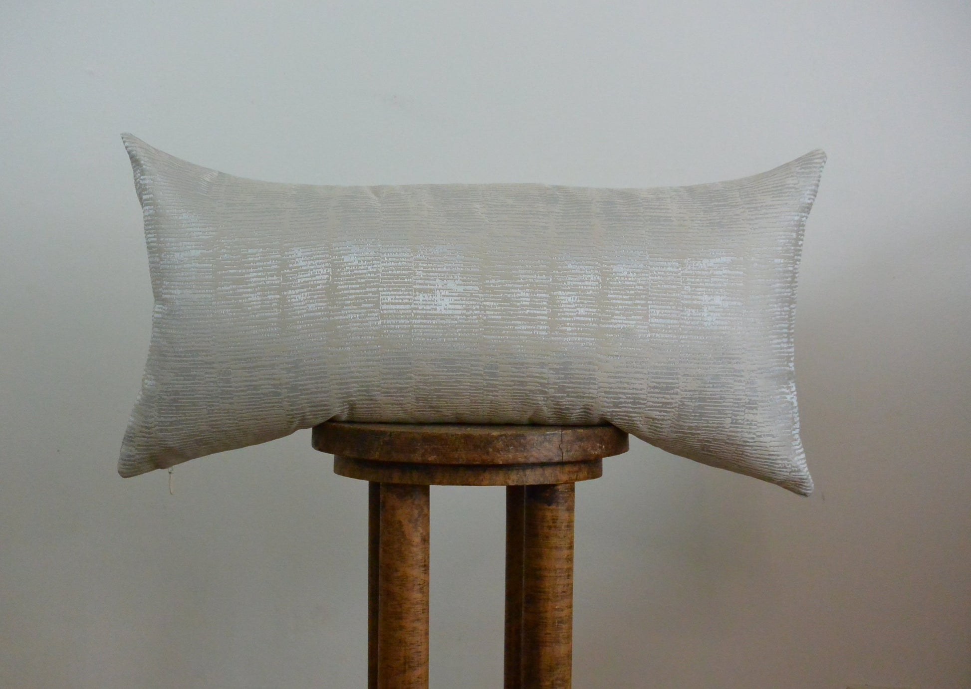 Silver Strands Decorative Lumbar Pillow 14x28