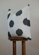 Load image into Gallery viewer, Black Polka Dotted Decorative Pillows 20x20
