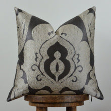 Load image into Gallery viewer, Silver Medallion Decorative Pillow 18x18
