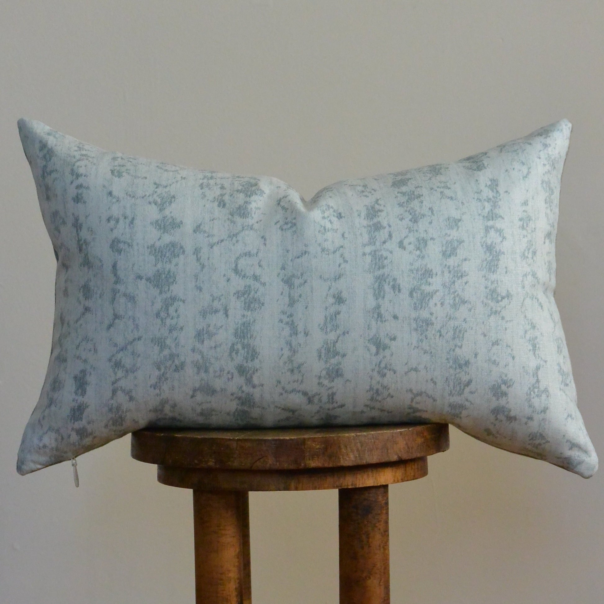 Blue Watercolor Decorative Lumbar Pillow 14x22