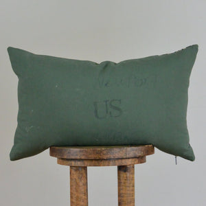 Vintage Army Decorative Lumbar Pillow 14x22