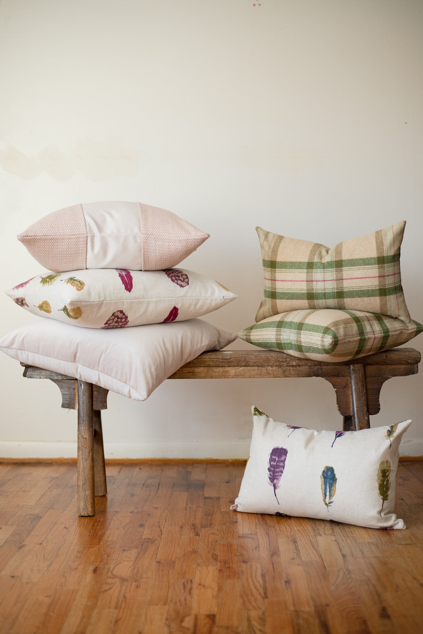 Woven Dusty Rose Decorative Pillow 24x24